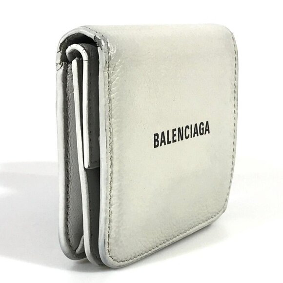 Balenciaga Wallet in Pebbled Leather, Grey - Picture 3 of 6